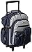 Everest Deluxe Wheeled Backpack, Navy/Gray/Black, One Size