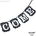 Black and White Welcome Banner - Large, DIY REQUIRED | Welcome Banner for Office | Great for Welcome Banner for Back to School Decorations | Vintage Black Welcome Sign for Classroom, Office Decoration