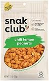 Snak Club Chili Lemon Peanuts, 7.5 Ounce