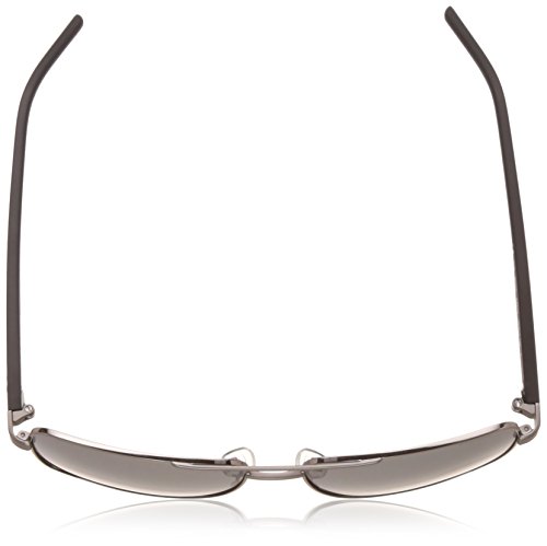 Polaroid Sunglasses Men's Pld2042s Polarized Rectangular Sunglasses, Ruthenium Black/Gray Polarized, 59 mm