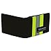 Fully Involved Stitching Firefighter Black Bunker Turnout Gear Bi Fold Captain Wallet