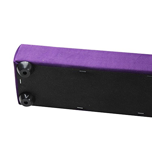 ONEPACK Gym Balance Beam - 7ft Purple Folding Wood Core for Donkey Kicks/Handstands, Jumps, Leaps