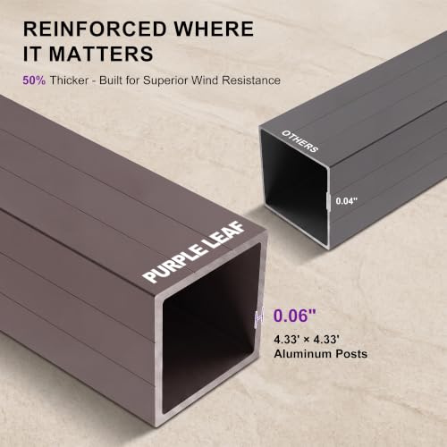 PURPLE LEAF 14x24 Louvered Pergola Review: Large Adjustable Aluminum Outdoor Structure image 26