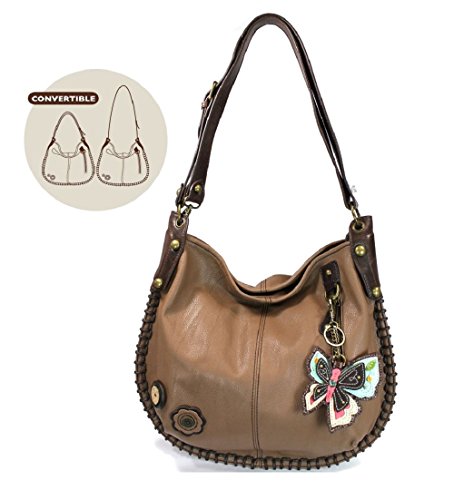 Chala Charming Hobo Crossbody Butterfly Bag Brown