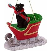 Conversation Concepts Bouvier Des Flandres Sleigh Ride Christmas Ornament - Delightful!