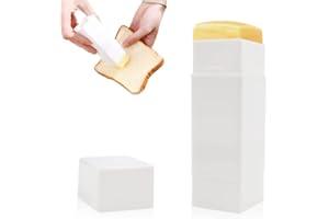 ROUCERLIN Rotary Corn Cob Butter Spreader - Dispenser Stick Holder, Evenly Spreads Butter on Pancakes, Waffles, Toast