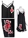 ROMWE Women's Summer Beach Sundress Sleeveless Loose Floral A Line Dress
