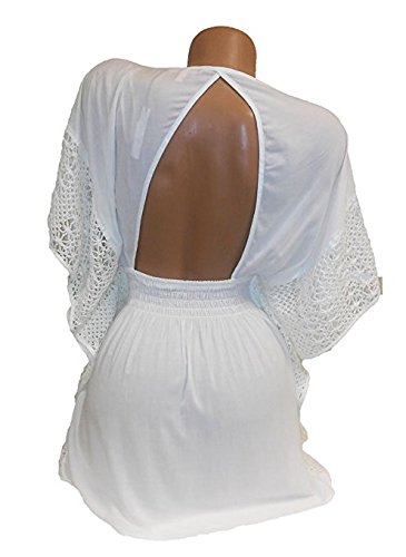 Victoria's Secret Swim Crochet Cover-up Beach Romper Ivory Lace (Medium)