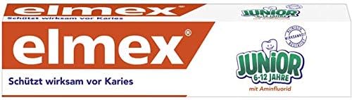 Elmex Toothpaste Junior 6-12 Years Old 3x75ml, 3x2.5oz by Elmex, 75 ml (Pack of 3) - Image 4
