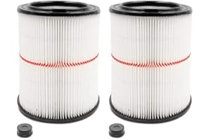 ANBOO 2 Pack Cartridge Filter for Craftsman 17816 9-17816 Wet/Dry Air Filter Replacement Part fit 5/6/8/12/16/32 Gallon & Larger Vacuum Cleaner