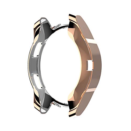Choosebuy Soft Rubber Ultra-thin TPU Plating Protection Case Cover For Samsung Galaxy Watch 42mm (Rose Gold) - Thumbnail 2