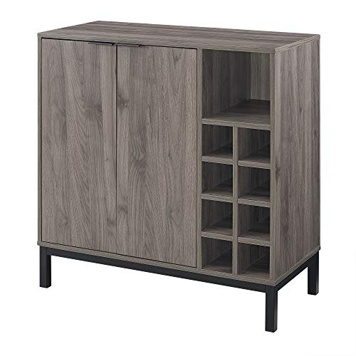 Eden Bridge Designs Barschrank, Holz, Schiefergrau, 87 x 87 x 92 cm – Bild 3