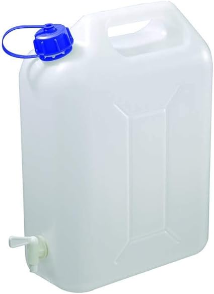 Réservoir Eau Portable 50L - Plastique Alimentaire, Blanc | Camping, Voyage, Maison, Jardin