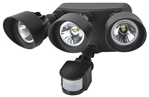 SC Lighting Outdoor LED Security Three Headed Floodlight Motion Sensor
