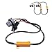 HUIQIAODS 7440 T20 W21W 50W 6Ohm LED Light Load Resistor Fixed LED Headlight Bulb Fog Light Fast Super Flash Turn Signal Flashing Light Error Code Canbus Resistor Decoder 2PCS