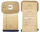 25 ELECTROLUX CANISTER C VACUUM SWEEPER BAGS