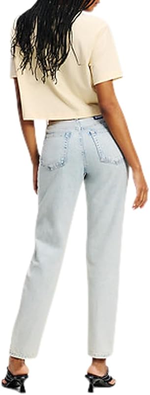 Damen Mom Denim Hellblau 3130