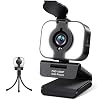 2021 Webcam Melcam FHD 1080P Streaming Webcam with Ring Light, Microphone, Privacy Cover and Auto-Focus, Plug and Play…
