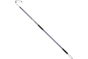 GAFFER SPORTFISHING Aluminum Fish Gaff Hook | Lightweight Fishing Pole with Stainless Sea Spear Hook Tackle | Ergonomic Foam Grips, Secure Lanyard | Saltwater & Freshwater Fishing Fighting Gaff | 54"