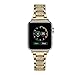 Crystal Rhinestone Diamond Watch Band Luxury Stainless Steel Bracelet Strap Watch Bands for Apple Watch series 1 series 2 series 3 (38mm Gold)