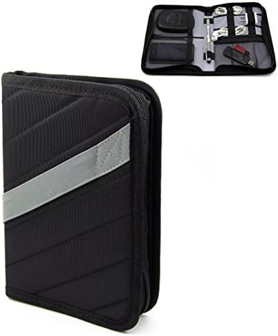 Admirable Idea Portable Electronics Accessories Travel Gear Organizer Bag Various USB,Phone,Cable,Charger Storage Case with Elastic Handle