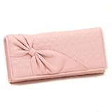 Women Bowknot Design Stitched detail Large Clutch Wallet