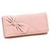 Damara Womens Bowknot Stitched Wallet Card Coin Purse