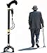 Bago Walking Cane for Men & Women - Folding Stick with Ergonomic Handle and Pivot Tripod Tips - Travel with These Adjustable Canes and Walking Sticks - Pack Small, Lightweight Collapsible - Holiday Tr