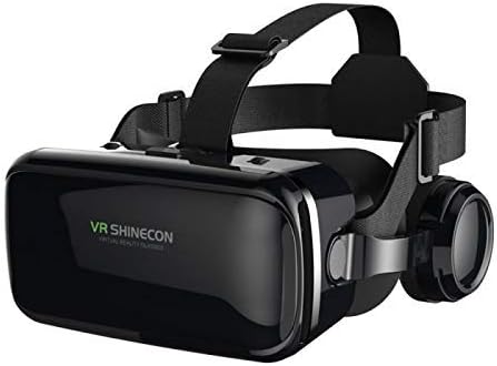 Zelenor VR SHINECON 6.0, 4th Generation 3D Virtual Reality Headset with Stereo Headphonefor 3.5" -6.0" Smart Phone(Black)