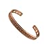 Accents Kingdom Magnetic Copper Therapy Healing Golf Cuff Bangle Bracelet, Icthus