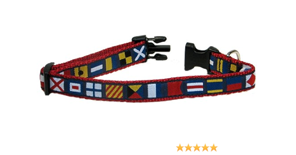 nautical flag dog collar
