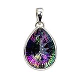 'Dancing Lights' Sterling Silver Mystic Topaz Pendant
