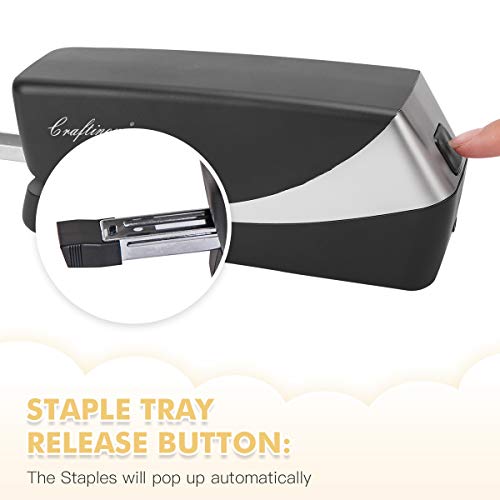 Craftinova Electric Stapler, Automatic Stapler, Include 2000 Staples