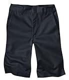 Dickies Big Boys' Flat Front School Uniform Short, Black, 8 Regular
