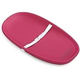 Evolur Eva Baby Changing Pad in Fuschia Pink, Soft, Lightweight and Portable Changing Pad, Fits All Changing Table, Waterproo