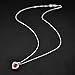 Love Heart Necklace Created January Birthstone Necklace Jewelry Simulated Garnet Sterling Silver Necklace Gifts for Mom