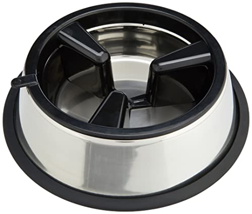 CROCI Steel Bowl Slow Eating 2in1, 27 cm,