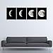 Wieco Art Moon Large Modern Giclee Canvas Prints Artwork Abstract Space Pictures Paintings on Stretched and Framed Canvas Wall Art Ready to Hang for Living Room Bedroom Home Office Decorations