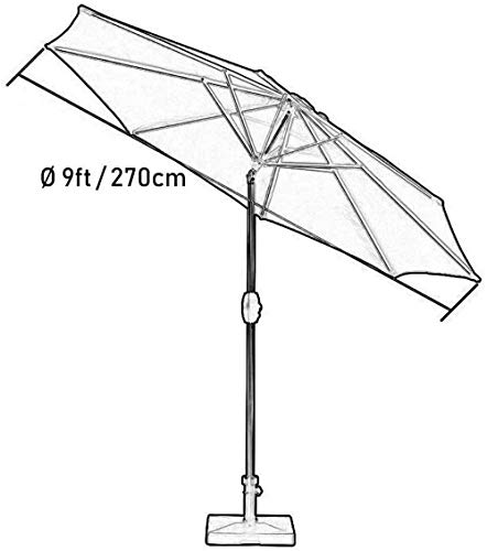 VSander Schirm Sonnenschirm, Garten Sonnenschirm, Garten Im Freien 2,7 M, Terrasse Oder Pool Side Parasol, Außenmarkt… – Bild 5