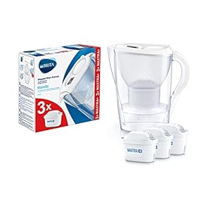 BRITA waterfilterkan Marella verbetert de smaak en vermindert kalk en andere onzuiverheden uit kraanwater, wit, 2,4L…