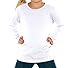 Kavio! Toddlers Crew Neck Long Sleeve White 2T