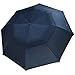 G4Free Folding Golf Umbrella 58-inch Large Windproof Double Canopy Auto Open Compact Travel Umbrellas(Navy Blue)