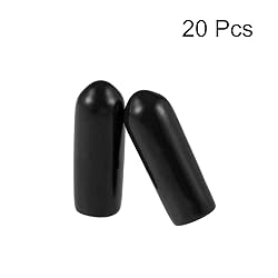 uxcell 20pcs Rubber End Caps 3.5mm ID Vinyl Round