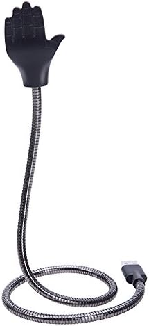 Dealetech--Tmalltide 2 in 1 Lazy Bracket Palms Shape Cell Phone Holder Flexible Micro USB 2.5A Charger Fast Charging Car Phone Cable Stand For iPhone Android Type-C (gray Type-C)