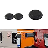 Jeep Tailgate Black Durable Rubber Plugs Tramp Stamp Tire Carrier Removable Rubber for 2007 and Up Jeep Wrangler,Pack of 3
