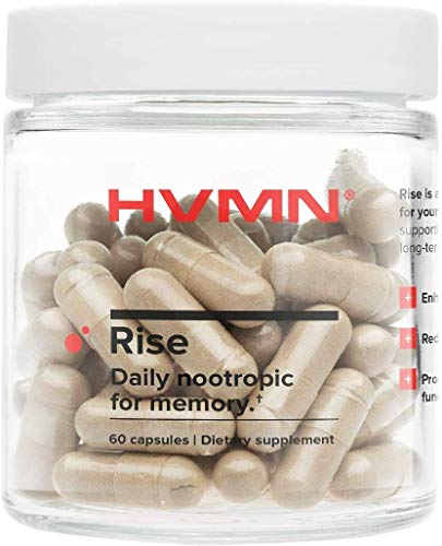 H.V.M.N. Rise - Daily Nootropic & Memory Supplement - Bacopa Monnieri, Natural Ashwaghanda Extract, CDP Choline, Citicoline Supplement