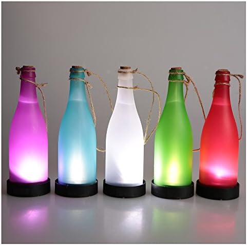 BUEAT Solar Bottle Light Sensor 5 Pcs Auto On/Off Colorful Hanging Lanterns