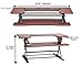 Halter Standing Desk Converter for Computer Laptop or Dual Monitor Adjustable Stand Up Desk for Home Office Sit Stand Desk Riser with Keyboard Tray Cherry 36 Inches