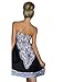 Women's Flower Printed Halter Short Beach Dresses, A-black, Size Large