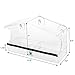 Large Premium Window Bird Feeder Squirrel Proof -3 Heavy Duty Strong Suction Cups Hooks Drain Hole Removable Tray Perch Sliding Feed 100% Clear Acrylic- Easy to Clean Great Gift for All Weather.